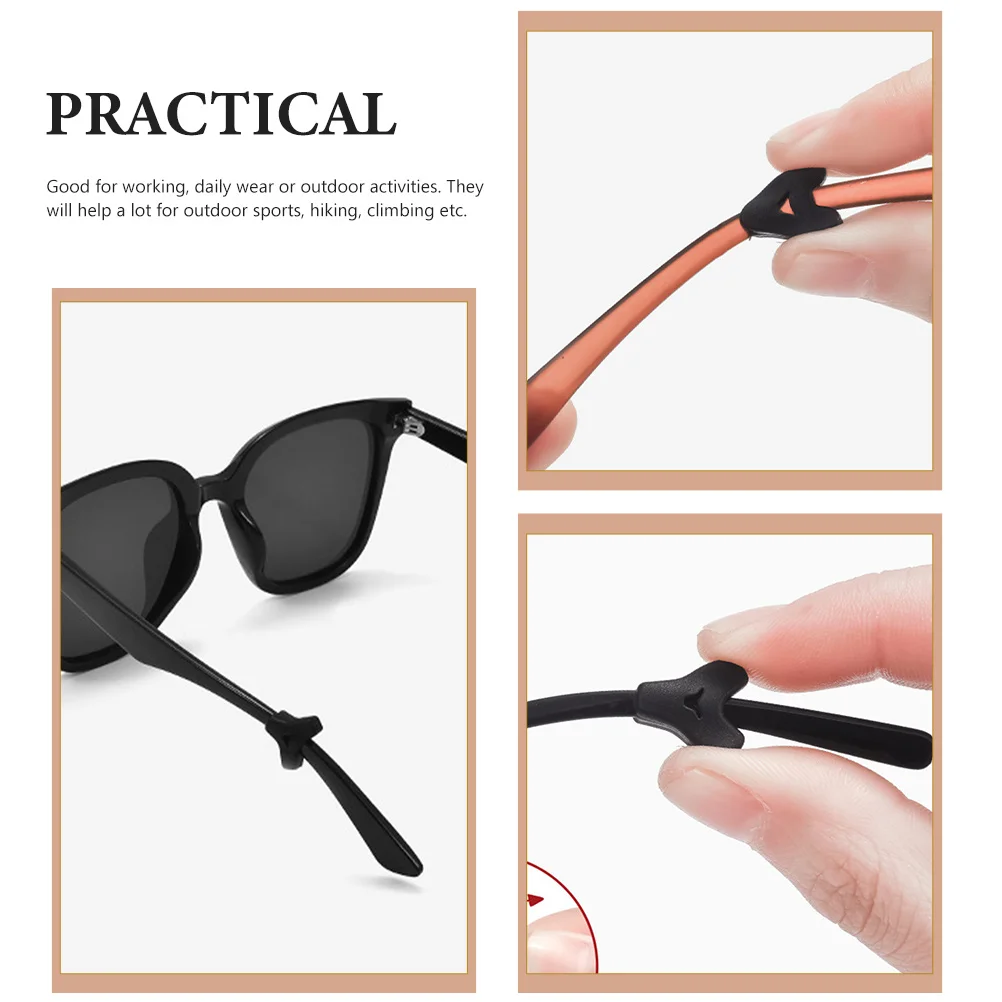 20 пар нескользящих очков противоскользящие чехлы фиксаторы крючок силикагель