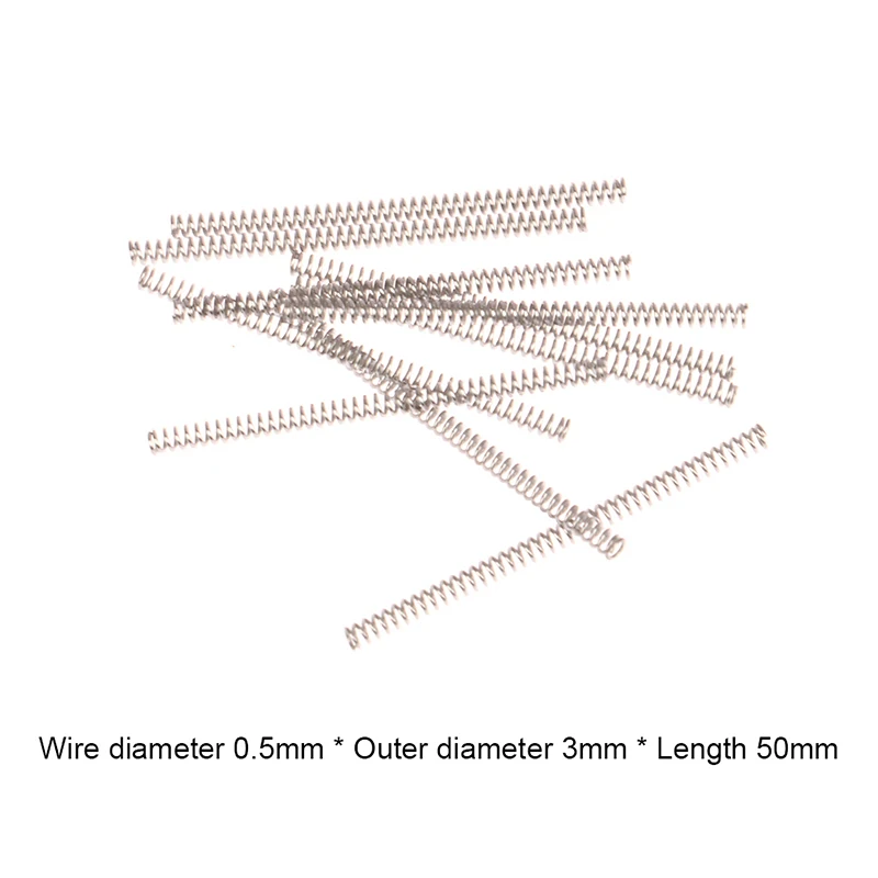 

10 шт 304 Φ диаметр 0,5 мм Пружинные стальные прямоугольные компрессионные пружины