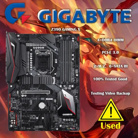 Материнская плата GIGABYTE Z390 GAMING X LGA1151 DDR4 Intel i9 i7 i5 i3 CPU Intel Z390 Gaming M.2 ATX
