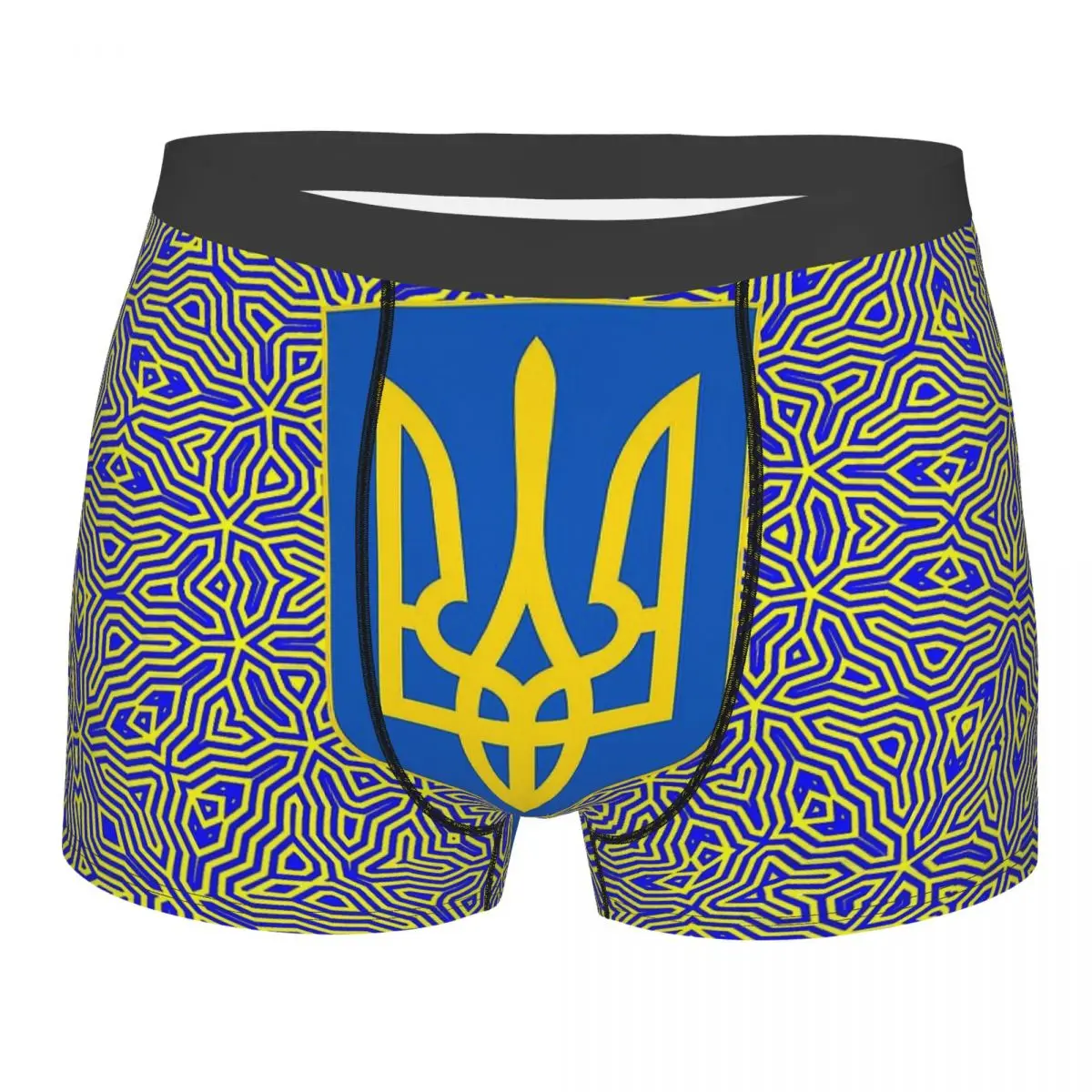 

Ukraine Ukrainian Trident Underpants Breathbale Panties Male Underwear Sexy Shorts Boxer Briefs