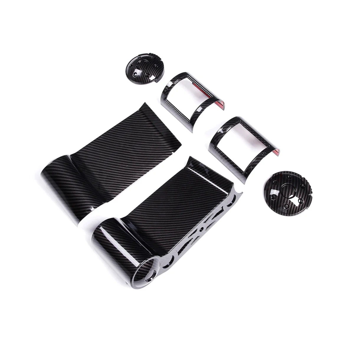 Черный карбоновый АБС-пластик для автомобильной приборной панели боковая рамка