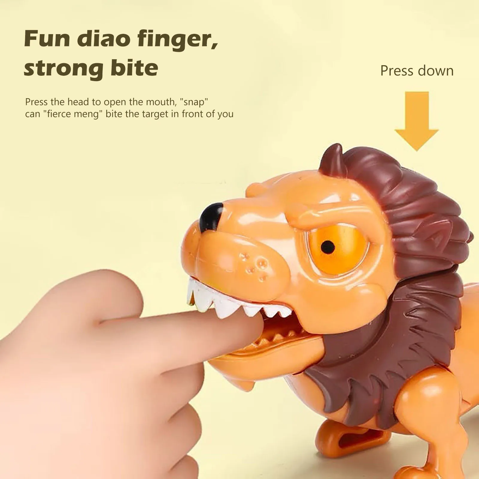 Интерактивное животное динозавр кусающий палец руки игры Пальчиковый