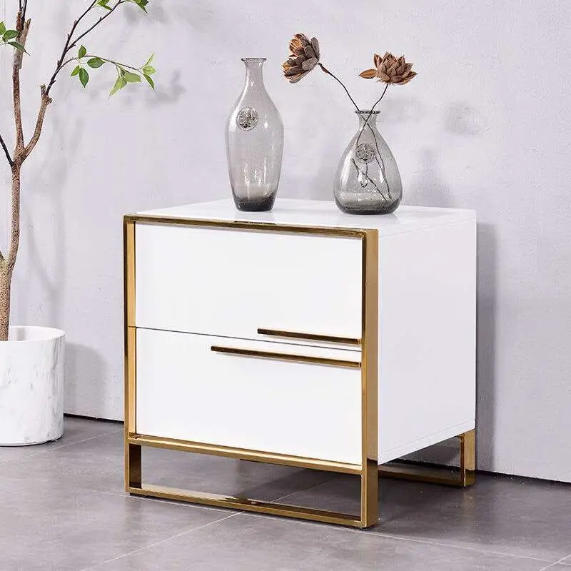 

Bedside Storage Cabinet Bedside Table Modern Minimalist Paint Complete Set Entry Lux Style Black White Bedroom Economical Bedsid