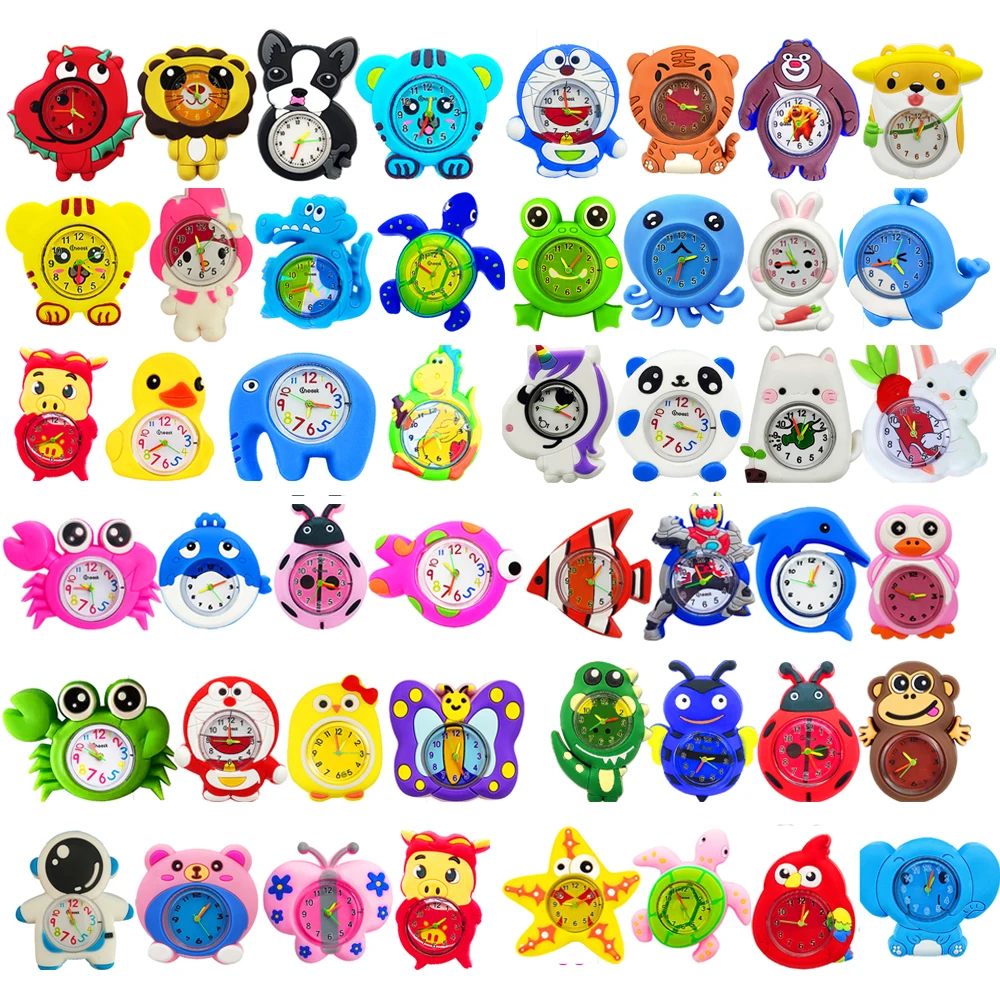 Мультяшные игрушки в виде животных детские часы для косплея кукла малышей милый
