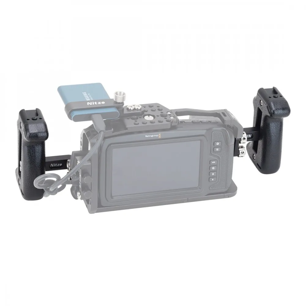 Nitze алюминиевая боковая ручка с 1/4 винтами для камеры Sony Canon Nikon ручка-клетка