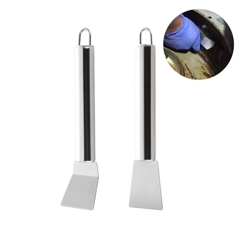 Multifunctional Stainless Steel Kitchen Cleaning Spatula Scraper Ice Defrosting Remover Oil Stain Cleaning and Decontamination