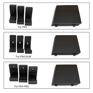 Imported For PS4 Console Wall Mount Bracket Holder For Playstation 4 Storage Stand Host Rack Hook Base For PS
