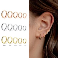 womens fashion simple style minimal hoop earrings small smooth huggies tiny hoops goldenwhite earring piercing accessory gifts