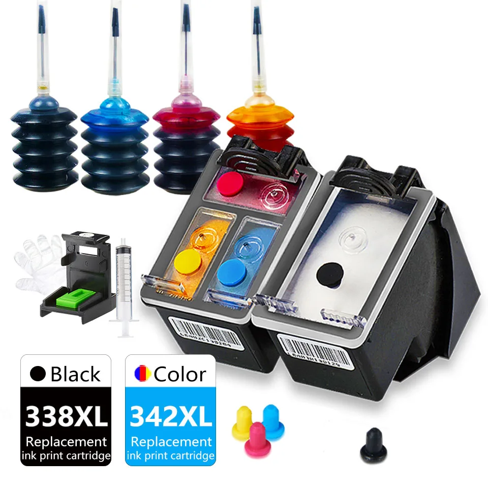 

338XL 342XL PSC 1500 1510 Printer Ink Cartridge Replacement for HP Inkjet 338 342 XL