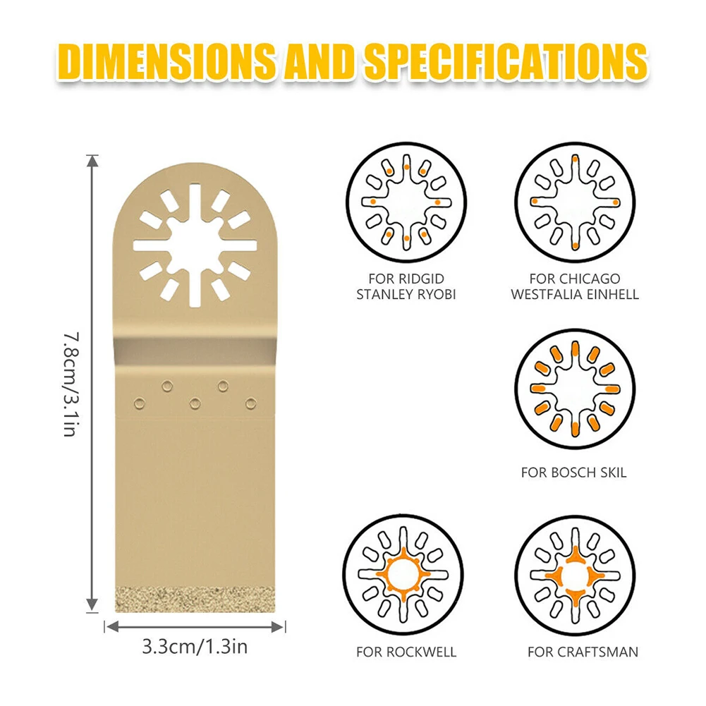 Набор осциллирующих многофункциональных лезвий для пилы твердосплавное