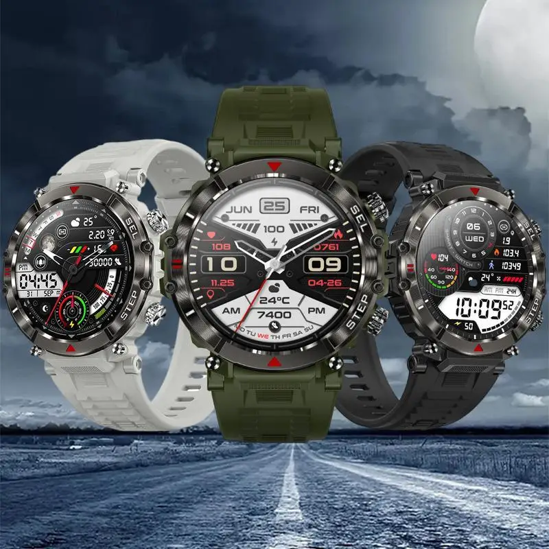 

Ultimate Outdoor Bluetooth Smartwatch: Waterproof, Heart Rate Monitor, Intelligent Companion