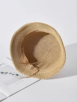 hats gorras sombreros capshat letter detail decor straw hat beach