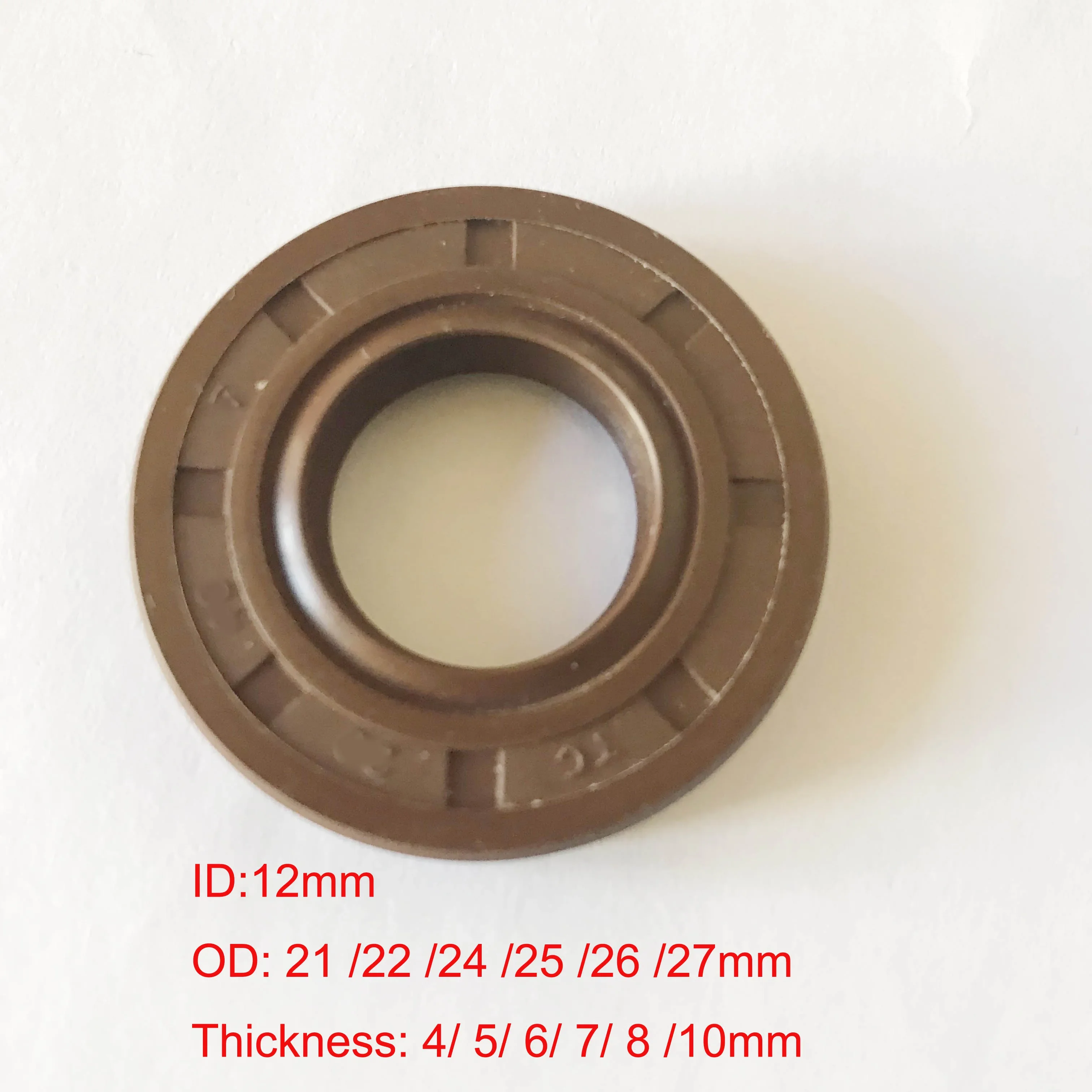 Резиновая прокладка сальника FKM TC Skeleton с двойной кромкой 12x20x5/7 12x21x4/5 12x22x5/6/7/8 12x24x5/7/8