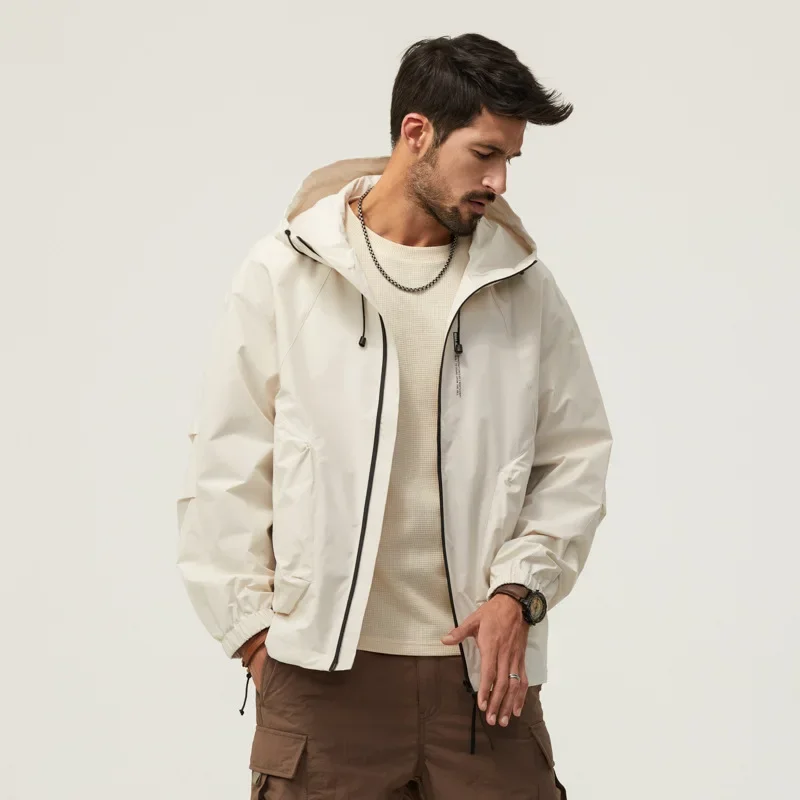 Тактическая уличная куртка свободного покроя с капюшоном для мужчин легкий