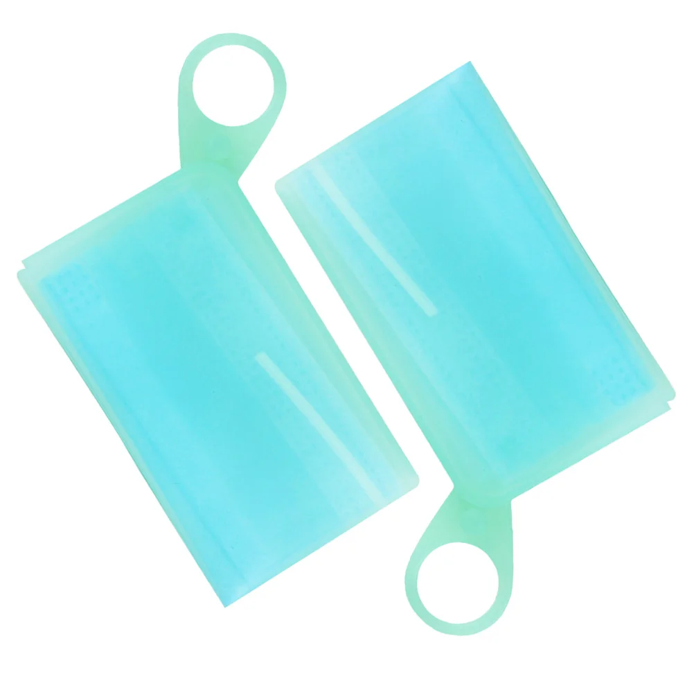 

Cover Face Storage Holder Box Clip Silicone Mouth Container Organizer Badge Safety Id Wet Waterproof Portable Use Daily