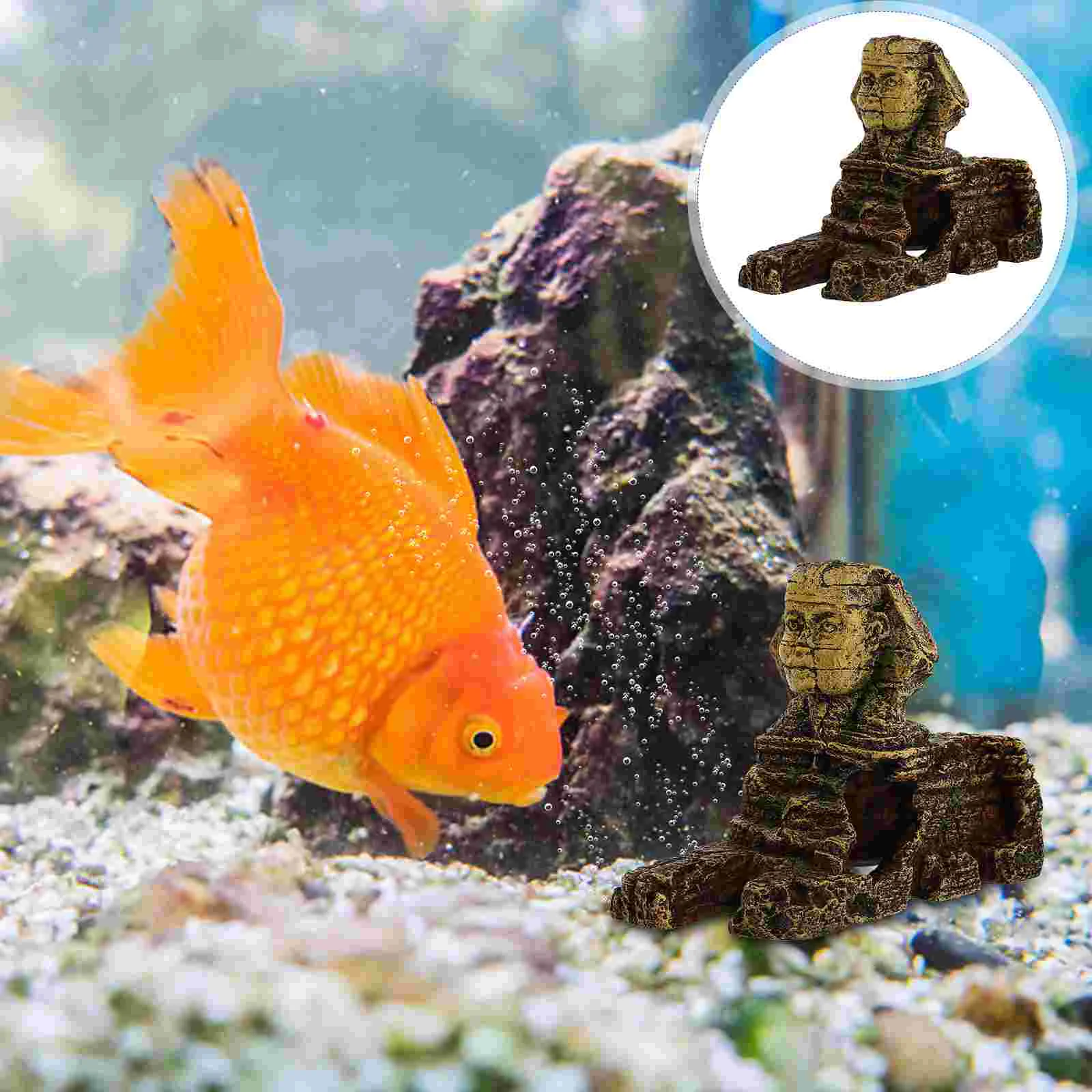 

The Office Decor Betta Fish Glass Decor Aquarium Cave Reptile Decor Pyramid Decor Model Fish Tank Landscaping Ornaments