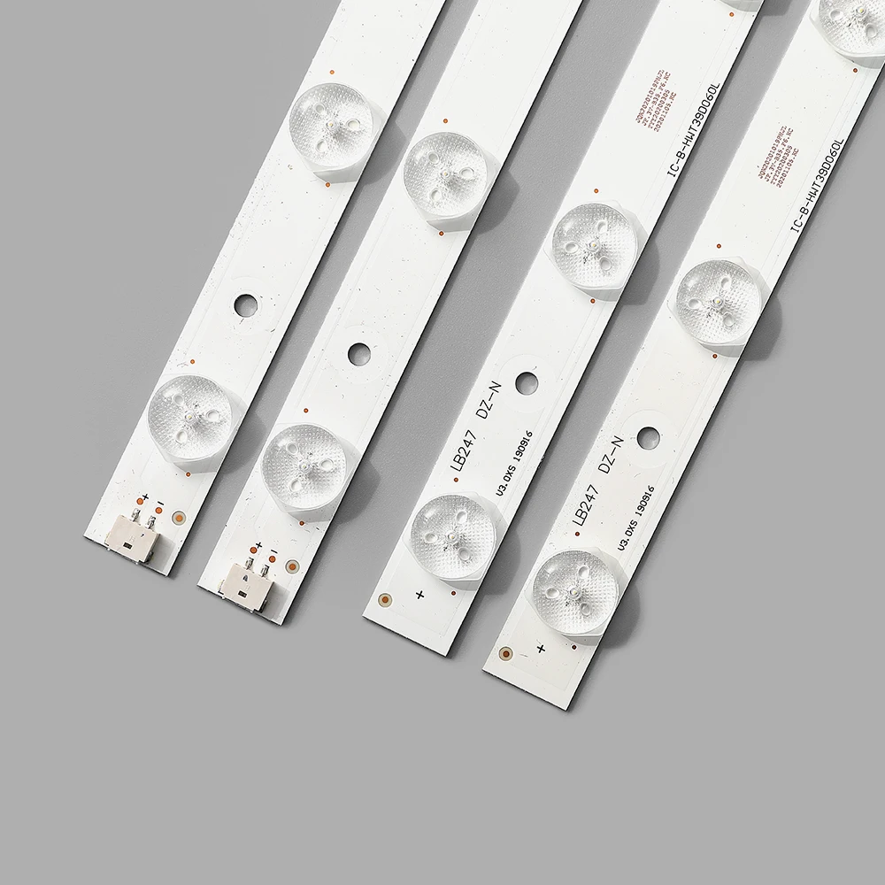 100% New 8PCS LED Backlight Strip Bar 7+7 Lamp For 180-W00-390000H IC-B-HWT39D060L IC-B-HWT39D060R V390HJ1-P02 T390HVN01.0