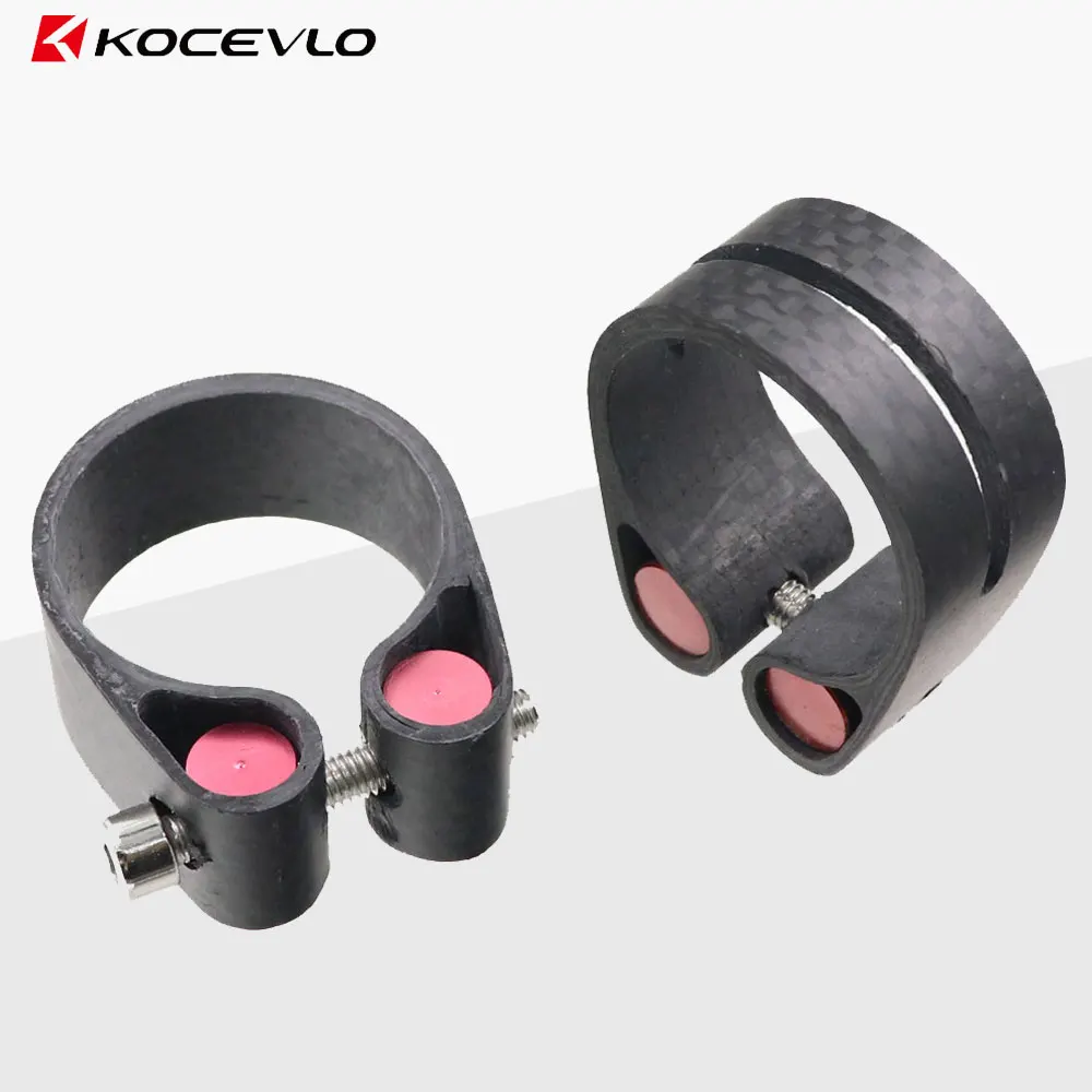 

Kocevlo MTB Bike Seat Clamp Suitable Matt For 27.2mm/30.8/31.6mm Road Bicycle Sitting Tube Ultralight Carbon Fiber Lock Ring