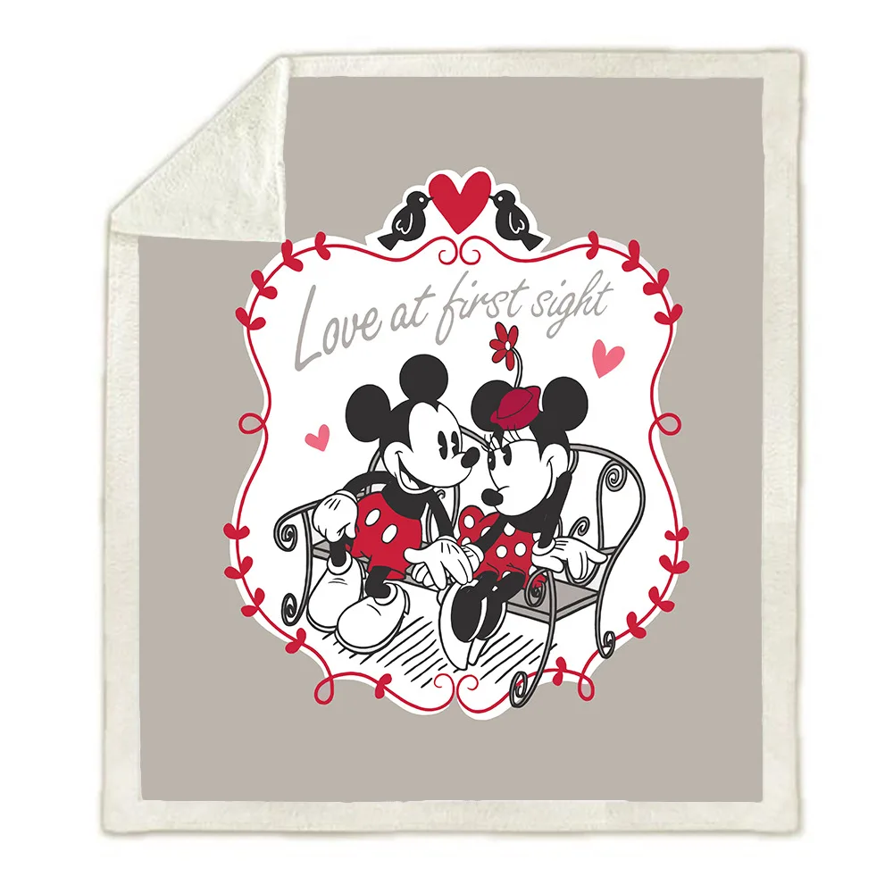 

3D Mickey Mouse Printed Blanket Thows Couch Quilt Cover Travel Bedding Soft Velvet Plush Throw Fleece shower curtain