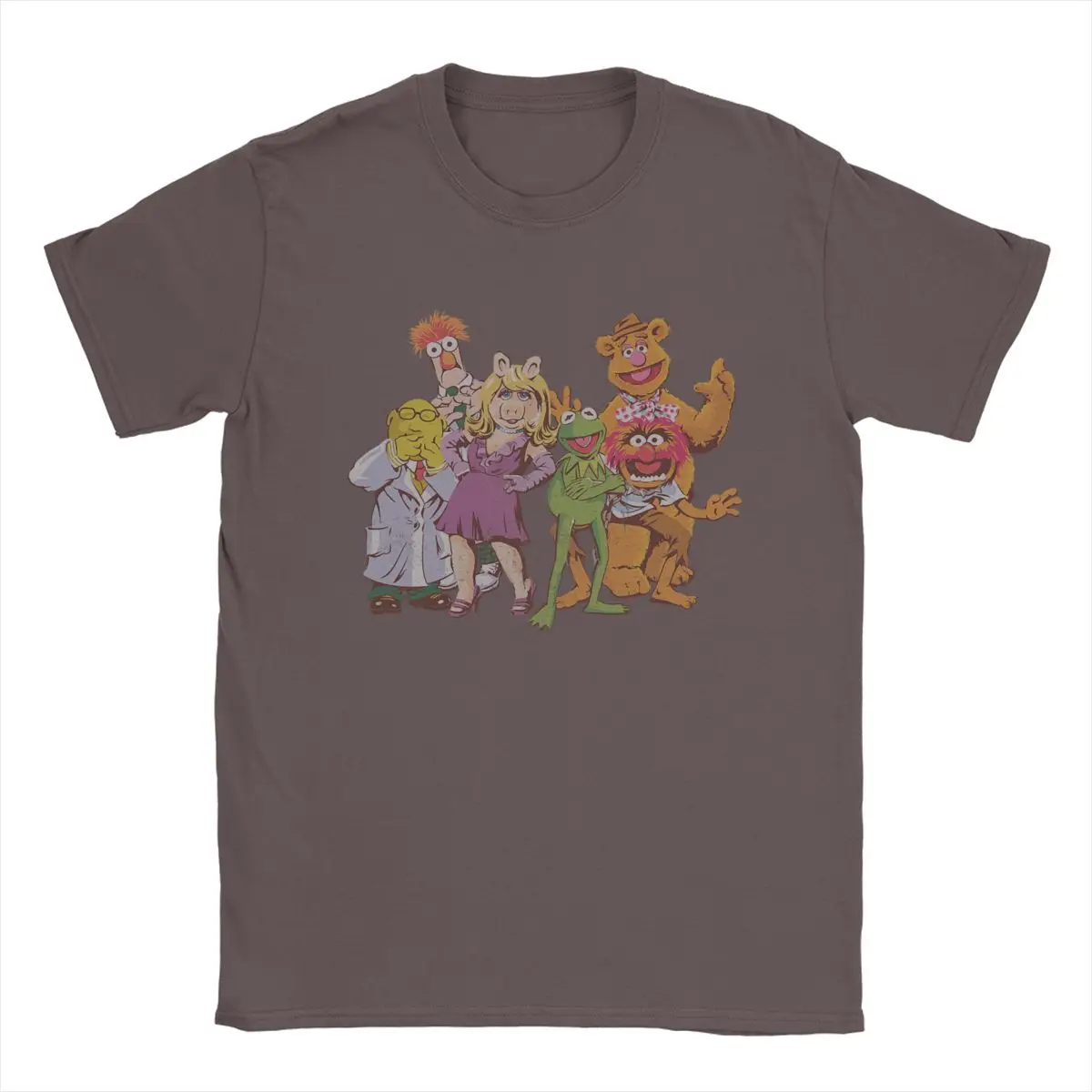 

Disney Muppets Group Shot Men T Shirt Funny Tees Short Sleeve Crewneck T-Shirt Cotton Gift Idea Clothes