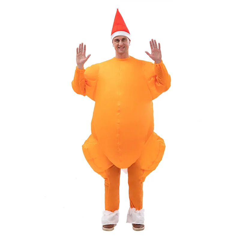 

Надувной обжаренный турецкий костюм Хэллоуин Курица Для Взрослых Надувной Рождественский маскарадный костюм талисман Косплей Костюм Одежда
