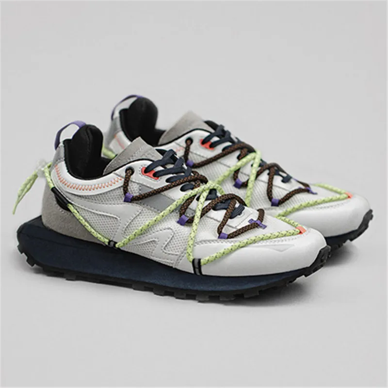 

Мужская обувь на платформе, Новинка лета 2021, дизайнерская обувь для бега в стиле ретро, легкие кроссовки для бега, модная дикая повседневная ...