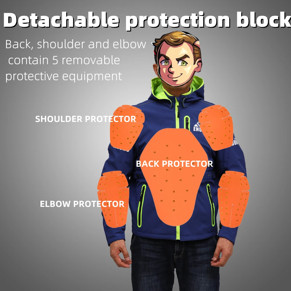 Новая мягкая защитная куртка для мотоцикла внедорожника