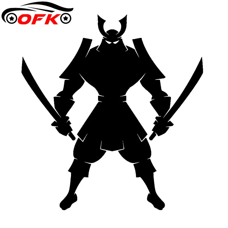 

Personality Cartoon Warrior Car Sticker Decal High Quality Vinyl Black Silver 12.7CM*13.6CM