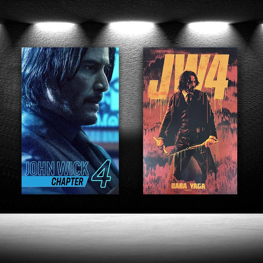 Джон фитиль глава 4 3 2 1 популярный кинопостер художественные принты шелковые