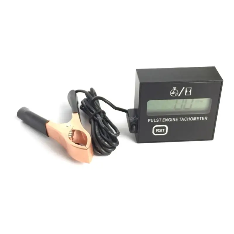 

Digital Engine RPM Tachometer Hour Meter Gauge. For 2 and 4 Stroke Engines.