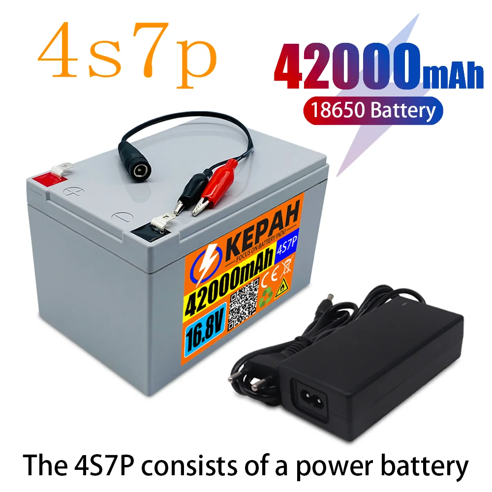 

Зарядное устройство 42ah 4S7P 16,8 V подходит для оборудования 16,8 v, высокомощный литий-ионный инвертор и солнечная батарея для туристического авт...