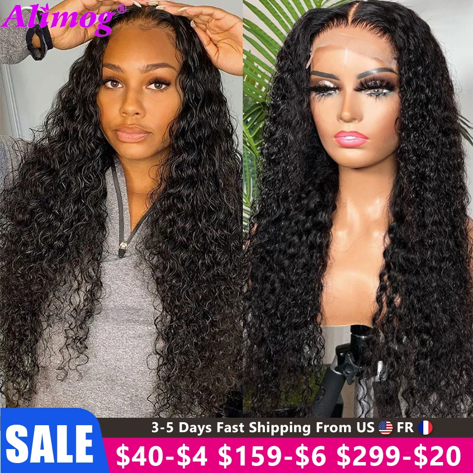 Water Wave Lace Front Wig Brazilian Remy Curly Human hair Wigs 13x4 Curly Water Wave Lace Front Human Hair Wigs for Black Women