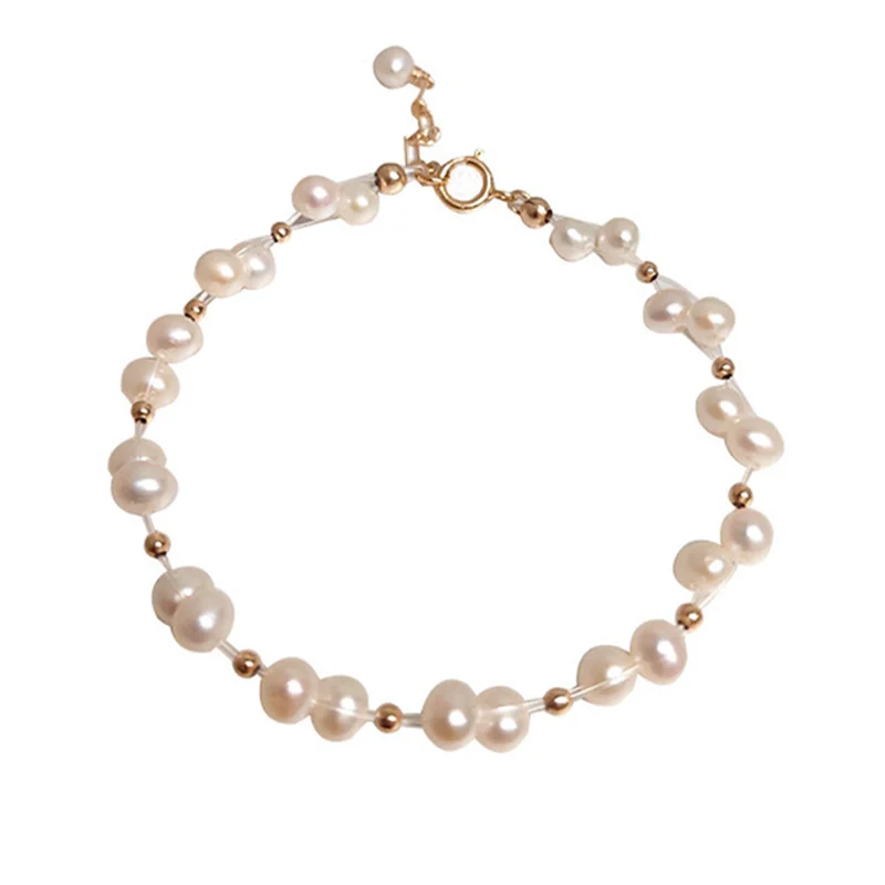 

Natural Freshwater Pearl Bracelet Baroque Pearl Fashion Bracelet Ladies Birthday Gift