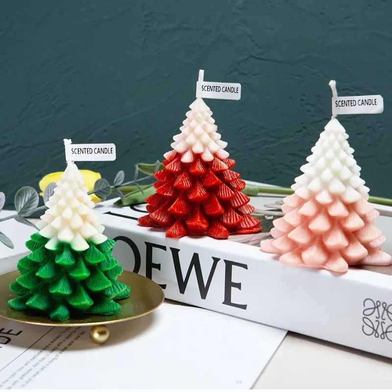 

Christmas Scented Candle Aromatherapy Xmas Tree Candle Creative Fun Candles Christmas Home Decor Desktop Christmas Decoration