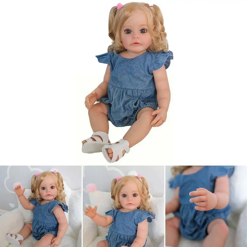 

Npk 55cm Reborn Toddler Girl Sue-sue Full Body Hand-detailed With Bathy Waterproof Silicone Veins Look Paint 3d Toy Vi R1s2