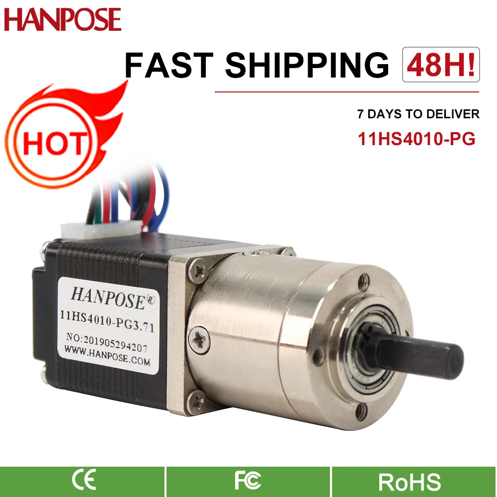 11HS4010-PG Шестерня Шаговый двигатель Экструдер Соотношение 3 71/5 18/27-1/264-1/515-1 для