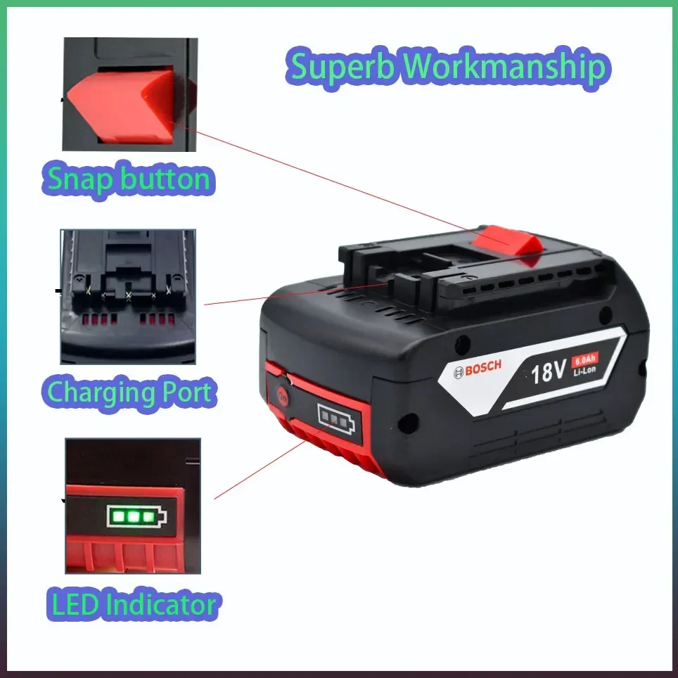 Аккумулятор Bosch 18 В 6 0 Ач Li-Ion