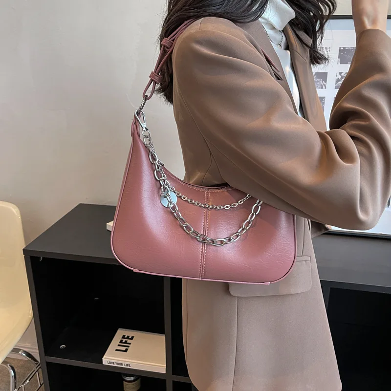 

Модная женская сумка на плечо 2022, высококачественные Сумки из искусственной кожи для женщин с цепочкой, новая роскошная дизайнерская сумка ...