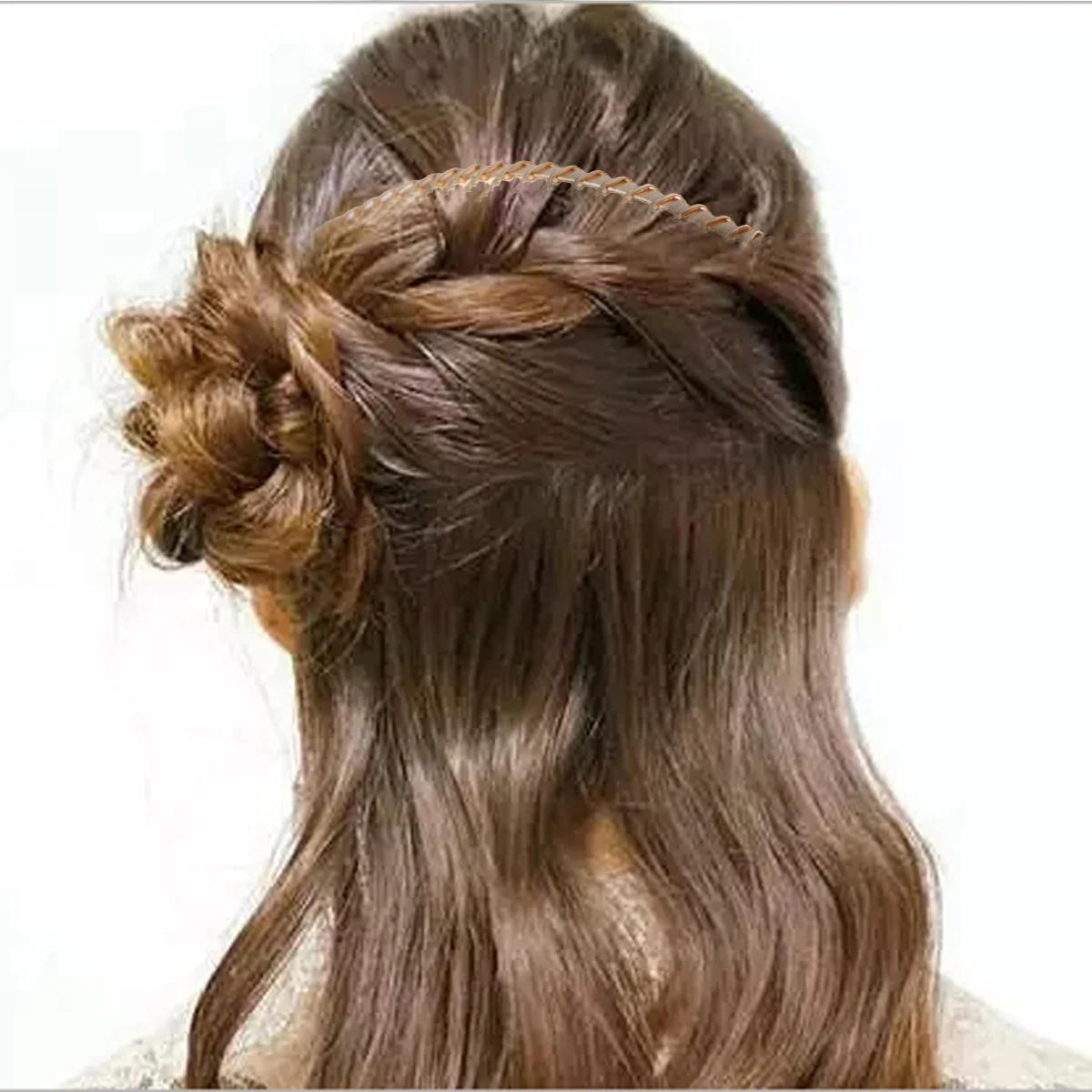 

5pcs Metal Hair Clip Combs Veil Combs Inserted Combs for Women Girls Lady Golden