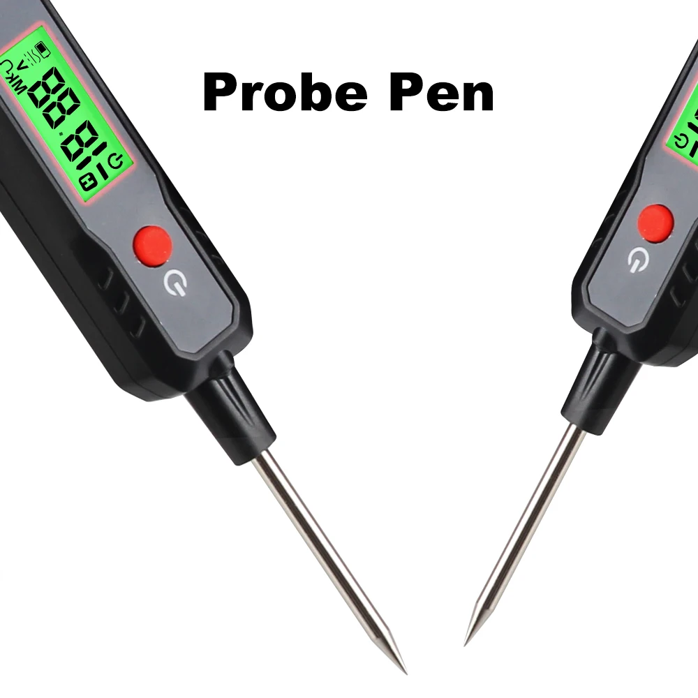 Автомобильный тестер напряжения с фонариком ЖК-дисплеем 0 8-100 в