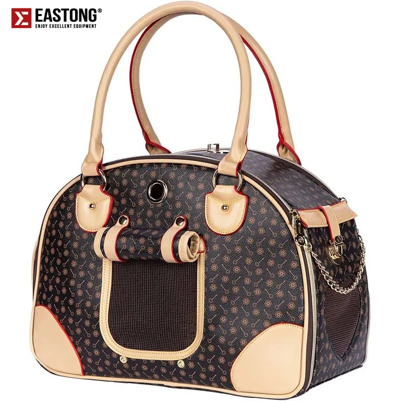 

Luxury Pet Carrier Puppy Small Dog Carrier Cat Carrier Bag, Waterproof Premium PU Leather Carrying Handbag for Outdoor