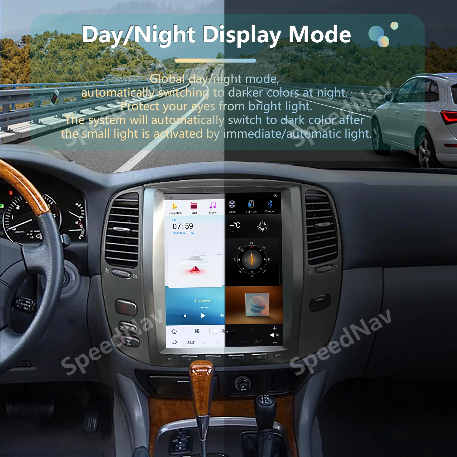 Автомобильный мультимедийный плеер для TOYOTA LAND CRUISER 100 LC100 LX470 2003-2007 Android 13 радио Carplay