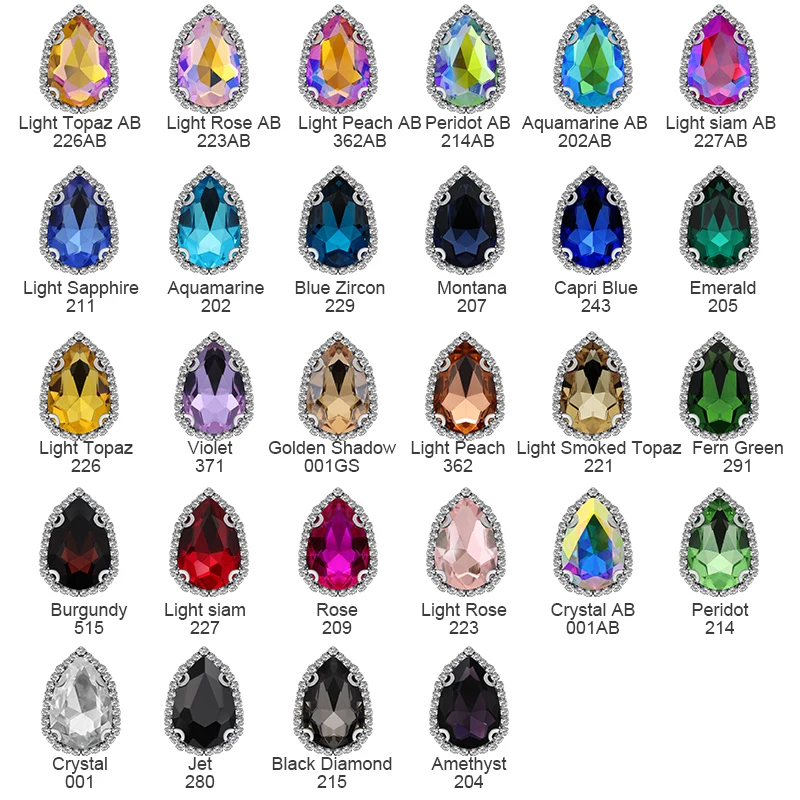 10pcs Wholesale Teardrop Flatback 