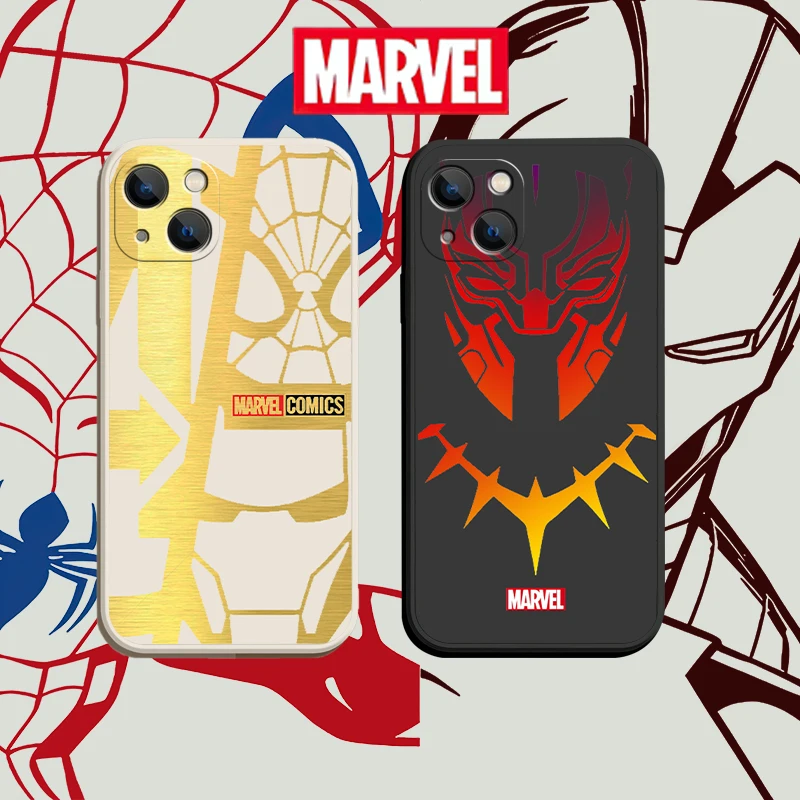 Marvel Fashion Cool Phone Case For iPhone 11 12 13 Pro 14 Pro Max 12 13 Mini X XR XS Max 6 6S 7 8 Plus SE 2020 Cover Funda