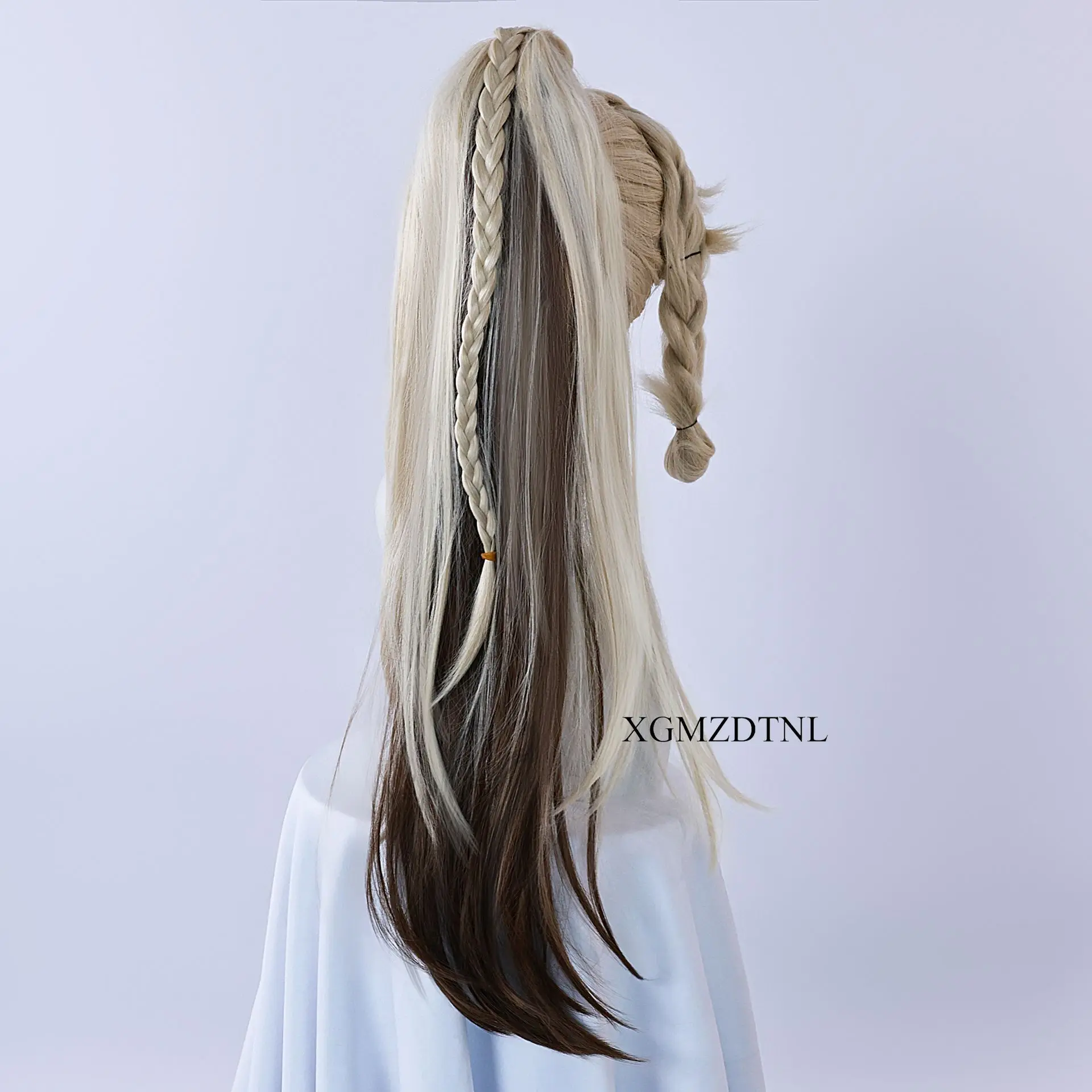 Кахина термостойкий парик для косплея с хвостиком игра Genshin Impact синтетические