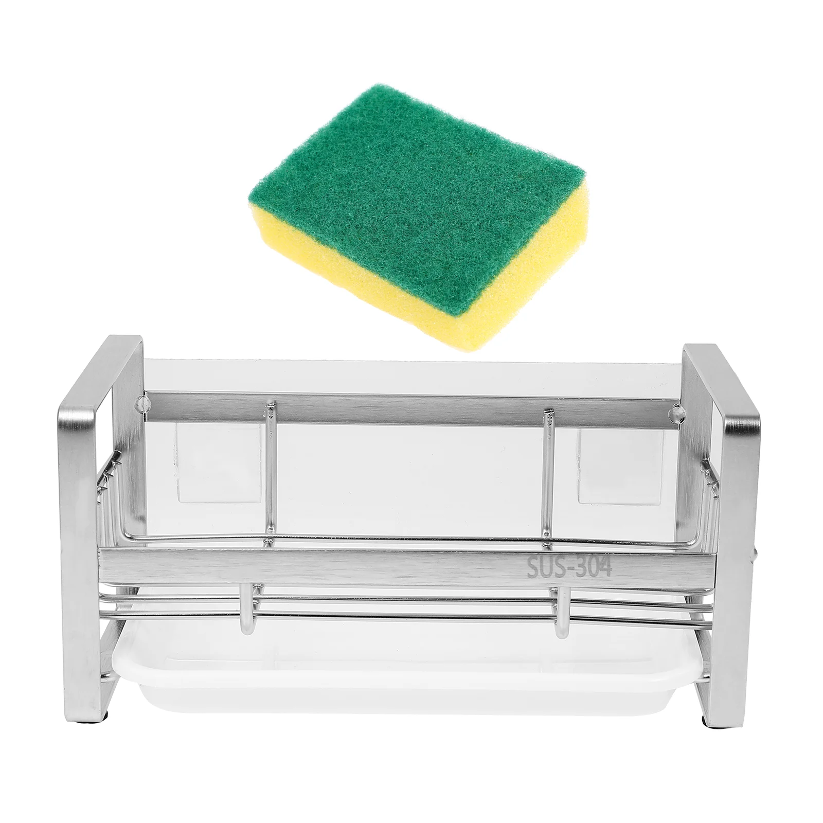 

1aet Kitchen Supply Sponge Placing Rack Stainless Steel Drain Rack Drain Rack for Kitchen Drainage