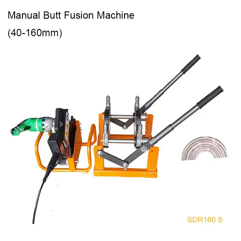 

SDR160 S(40-160mm) Manual Butt Fusion Machine PE,PP,PB,PVDF Pipe Welding Manual Hot Melt Welder