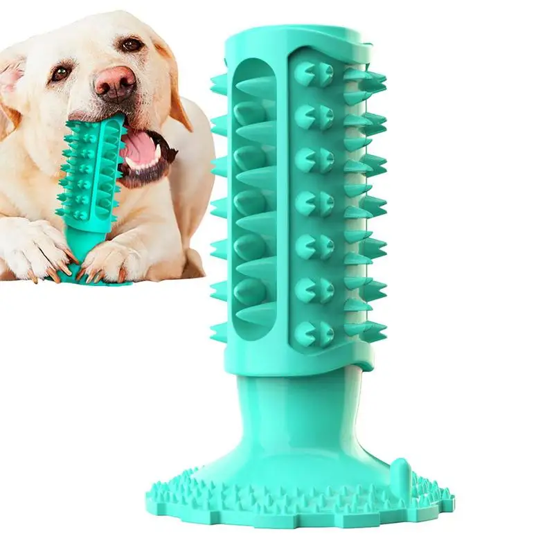 

Dog Teeth Cleaning Toy Dogs Teeth Cleaning and Grinding Toys with Suction Cup Puppy Essentials Toothbrush for Home Pet Hospital