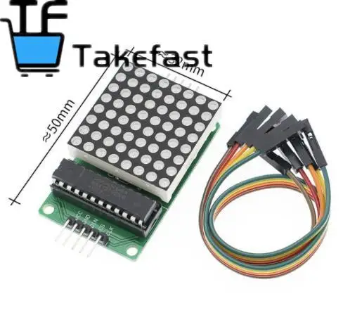 MAX7219 точечный флуоресцентный светодиодный дисплей модуль управления для Arduino