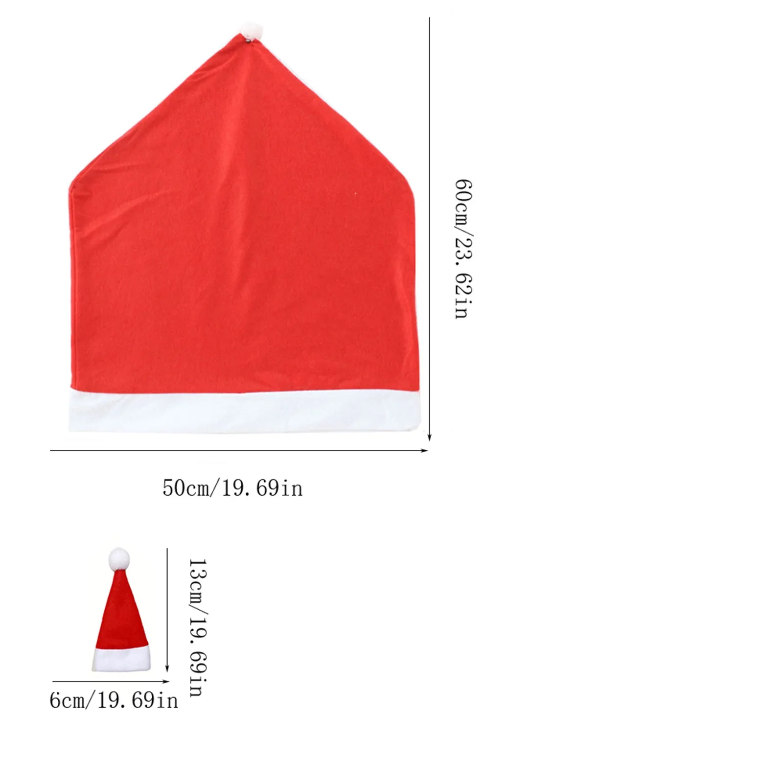 6 шт. комплект рождественский чехол на стул рождественское украшение домашний